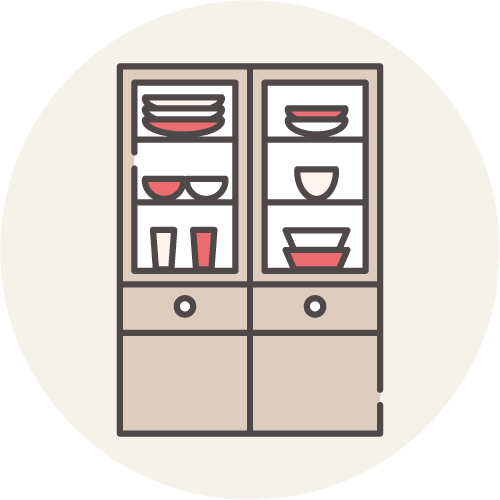 冷蔵庫・食器棚の整理