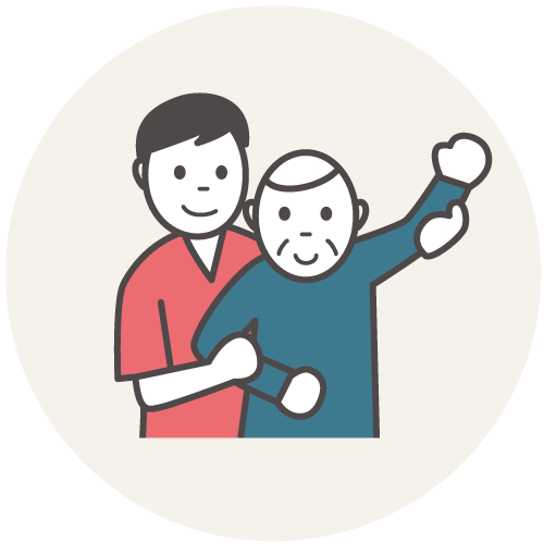 リハビリをしているアイコン